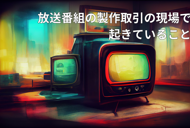 放送番組の製作委託取引に関する法律相談を受けていて思うこと